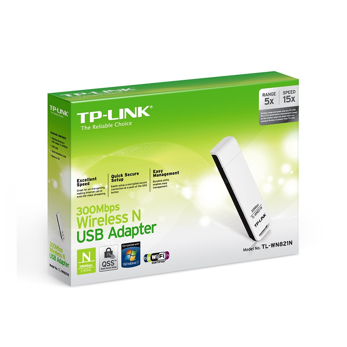 TP-Link TL-WN821N - USB Wifi Chuẩn N Tốc Độ 300Mbps